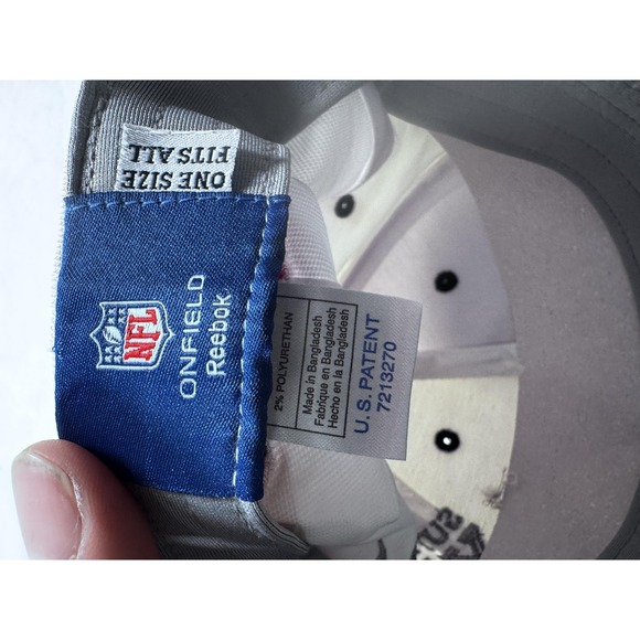 New Orleans Saints Hat Cap Fitted One Size White NFL Football Super Bowl Reebok - Picture 11 of 11